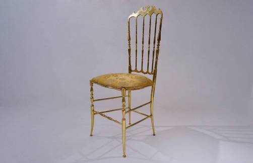 Vintage deals brass chair